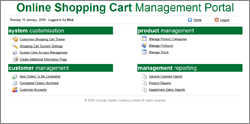 Garden Centre Shopping Cart Management Portal