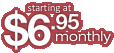 starting at $6.95 monthly